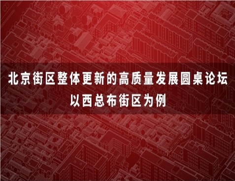 活动交流 | 林楠参加北京街区整体更新的高质量发展圆桌论坛