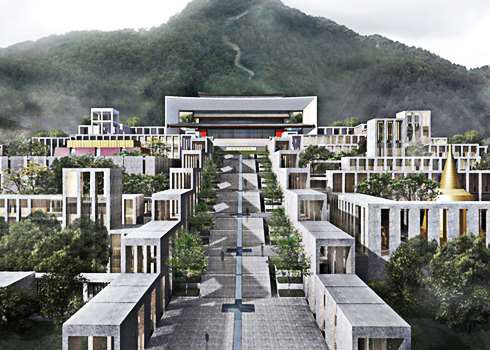南海佛学院中轴线建筑群