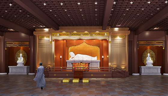 曹山宝积寺法堂装修工程