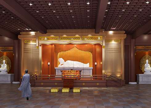 曹山宝积寺法堂装修工程